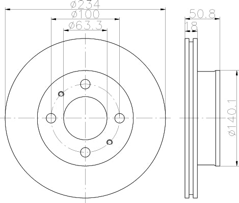 NF PARTS Тормозной диск NF1112761